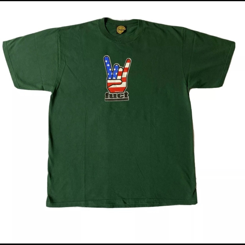 “The Original” Vintage Fuct Horns 90’s T Shirt Green Mens Size XL Very Rare